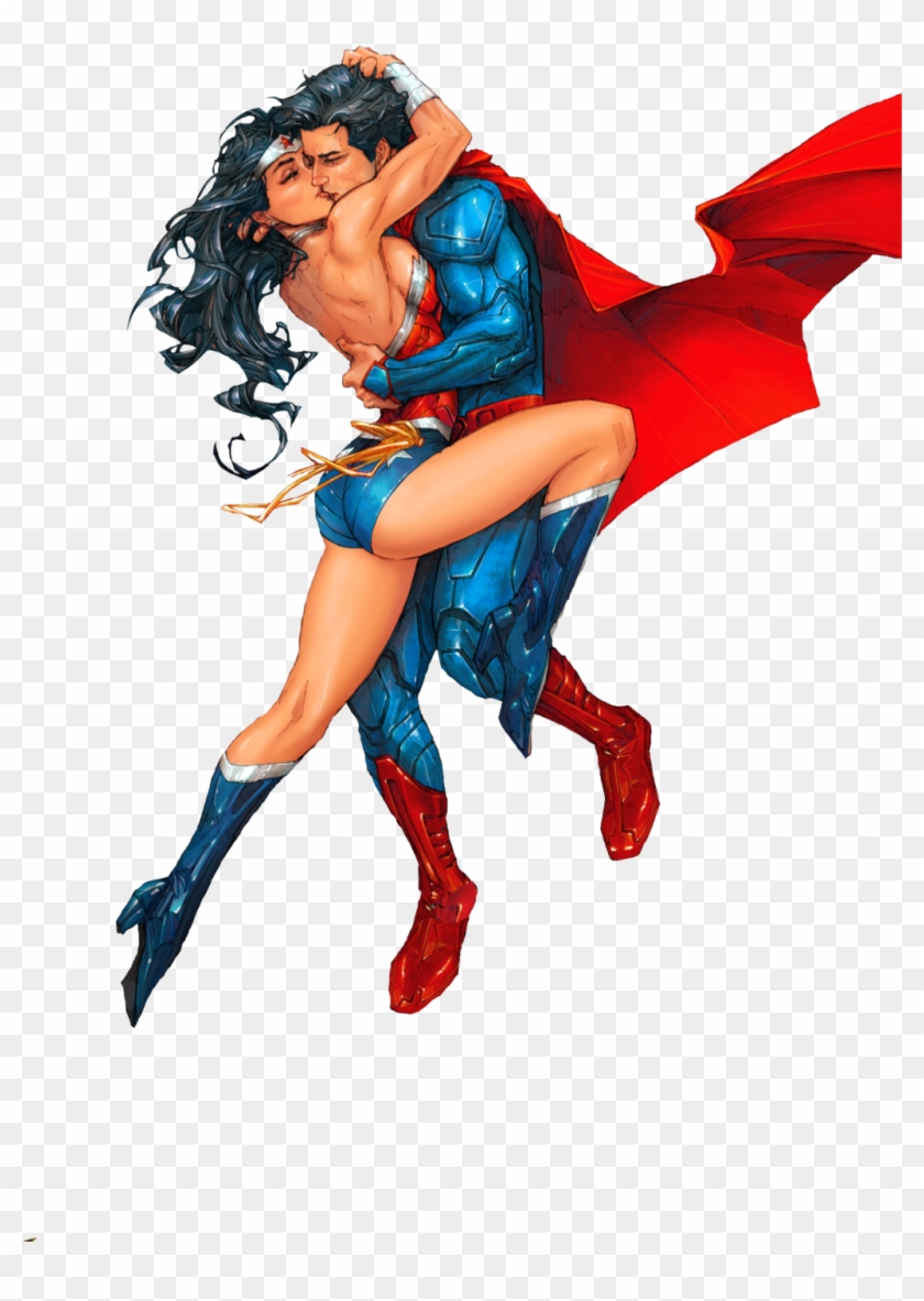 Drawn Superman Kiss - Diana Prince / Wonder Woman #449660
