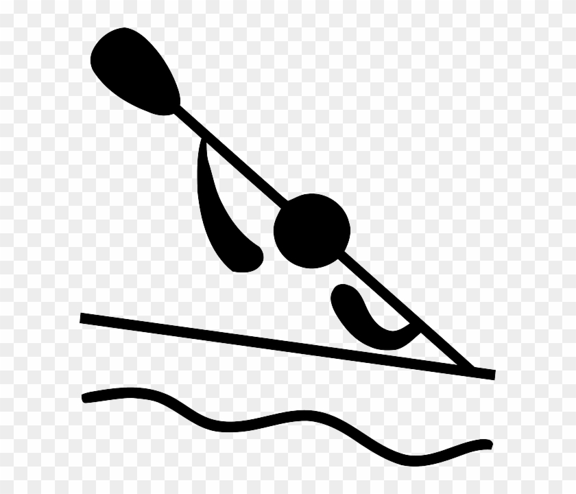 Pictogram Water, Symbol, Sport, Cartoon, Sports, Boat, - Olympic Canoeing #449773