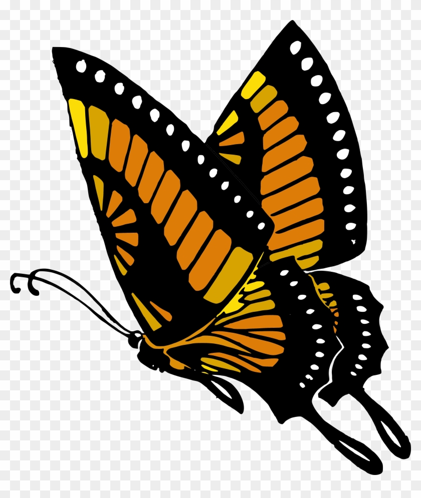 Flying Butterflies Png Transparent Image Png Mart - Color Yourself Healthy: A Mompositive Coloring Book #449913