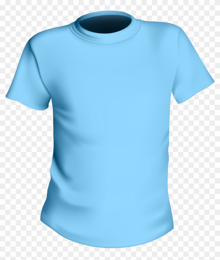 Blue Male Shirt Png Clipart - Light Blue Shirt Png #449949