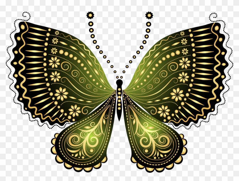 Beautiful Butterfly Clipart - Decorative Butterfly #449956