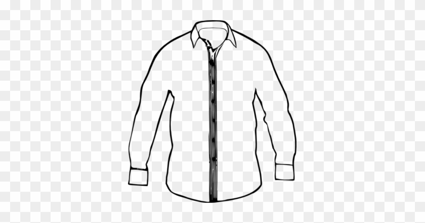 Dress Shirt Clipart Shirt Clipart Dress Shirt Pencil - Shirt Black And White #449955