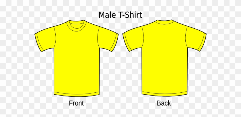 Yellow Shirt Clipart - T Shirt Yellow Plain #449964