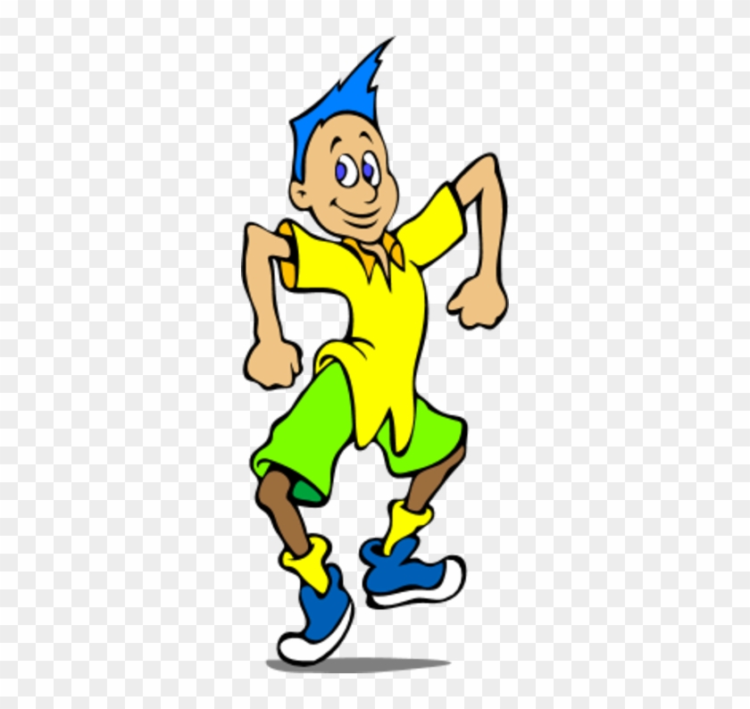 Boy Wearing Shorts And Tshirt Clipart - Dancing Animated Clip Art #449968