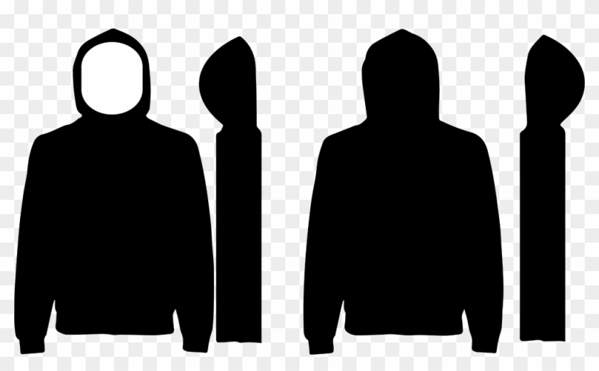 Shirt Clipart Black Sweatshirt - Black Hoodie Design Template #449969