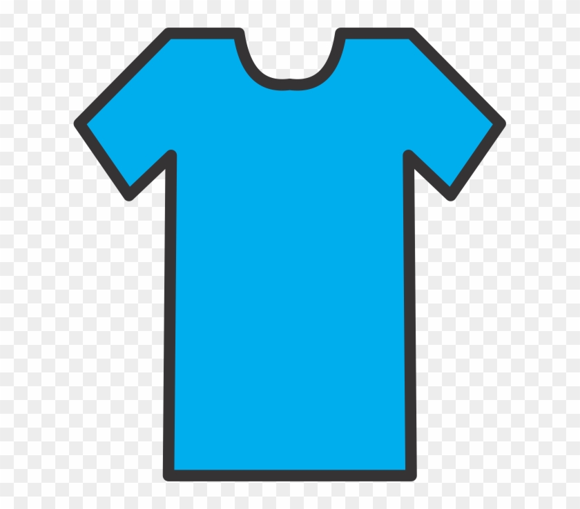 T Shirt Outline - Blue T Shirts Outline #449984
