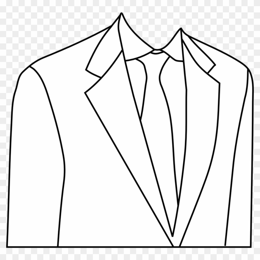 Suit - Mens Suit Outline #450021
