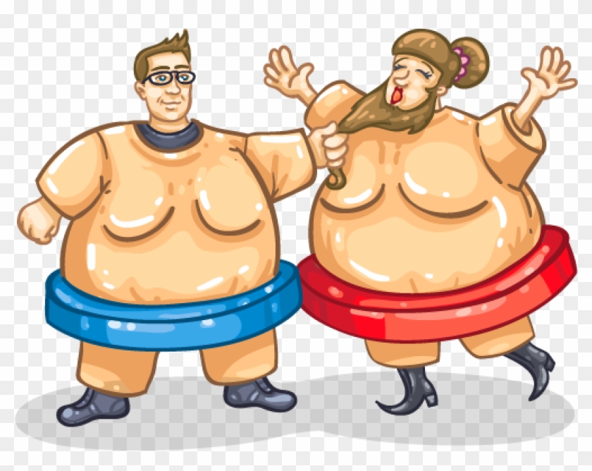 Wallabee Sports Day - Sumo Wrestler Suits Cartoon #450034