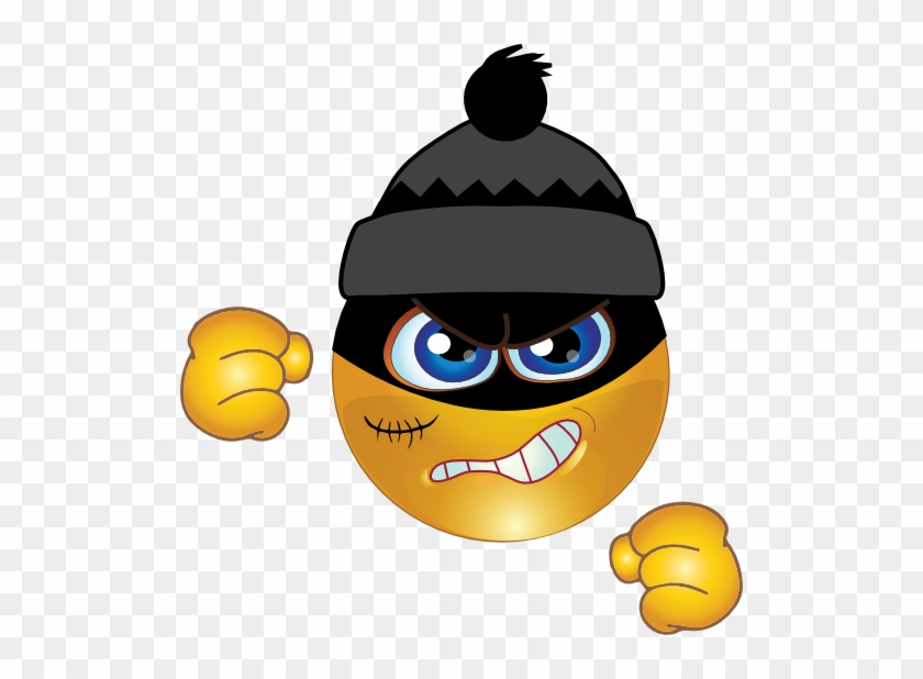 Thief Smiley Emoticon Clipart - Thief Emoticon #450071