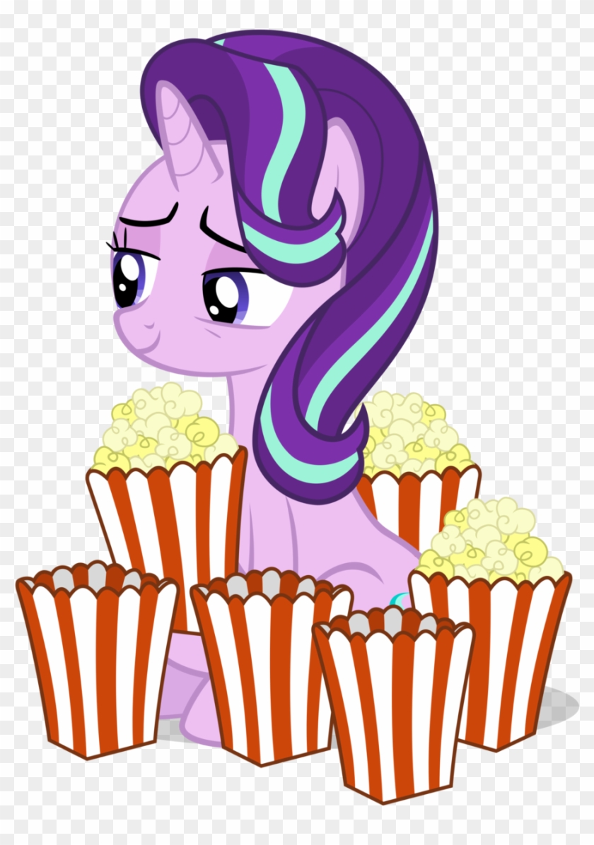 Kittyprints91 135 7 I Friggin' Love Popcorn By Comeha - Starlight Glimmer Popcorn #450271