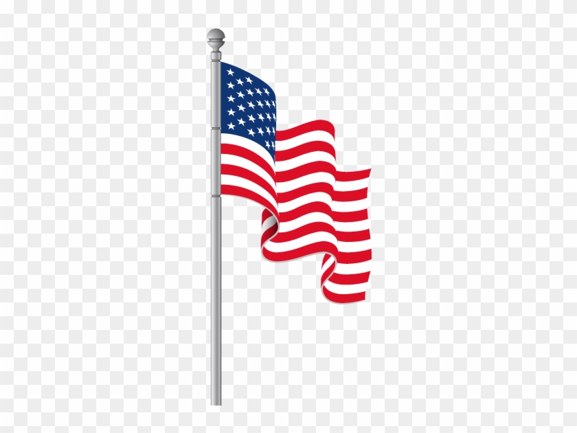 Thank You For Your Service - American Flag Pole Vector #450449