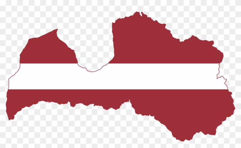 Study In Latvia - Latvia Map And Flag #450453