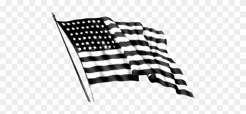 Black And Silver American Flag 30 Desktop Wallpaper - American Flag Black And White Waving #450456