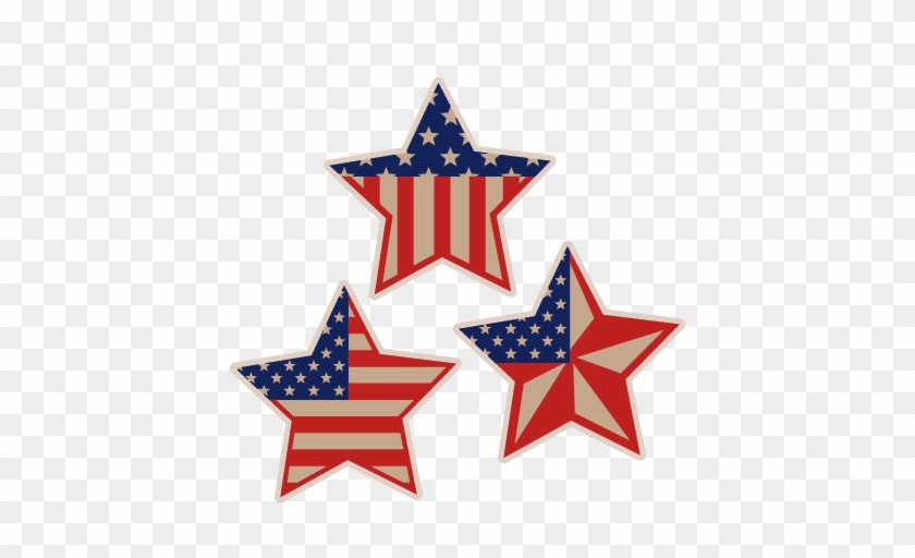 Star Svg File Silhouette Clipart - 4th Of July Stars Clipart #450458