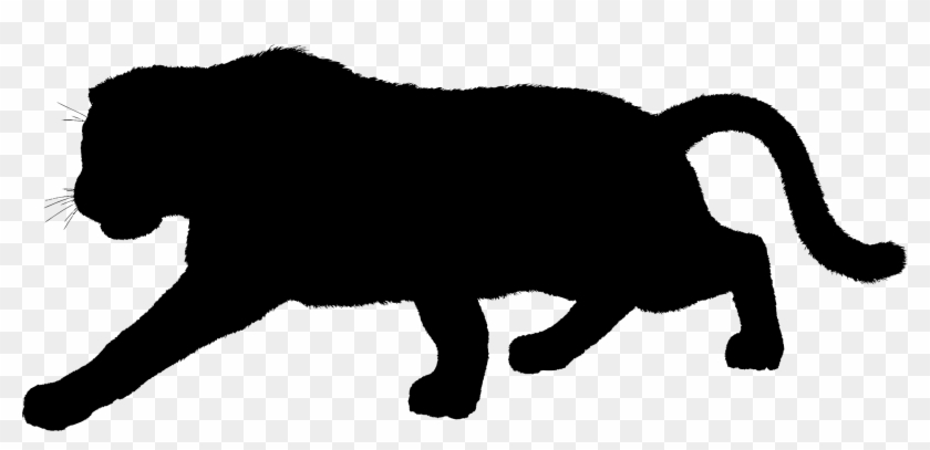 Furry Panther Silhouette Variation 2 Icons Png - Buffalo Silhouette #450584