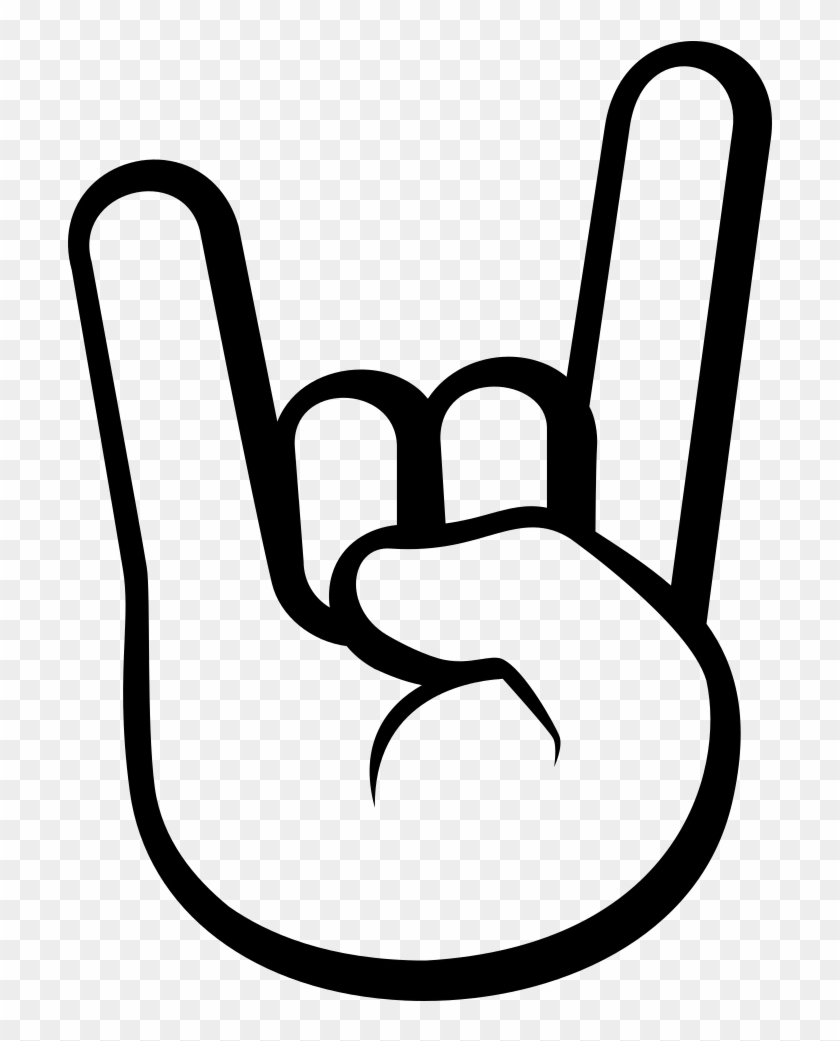 Emoji Sign Of The Horns Emoticon Symbol - Rock En Roll Emoji #450769