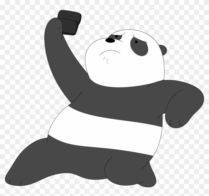 Pandas With Phones Are Cool By Porygon2z - We Bare Bears Png #450869
