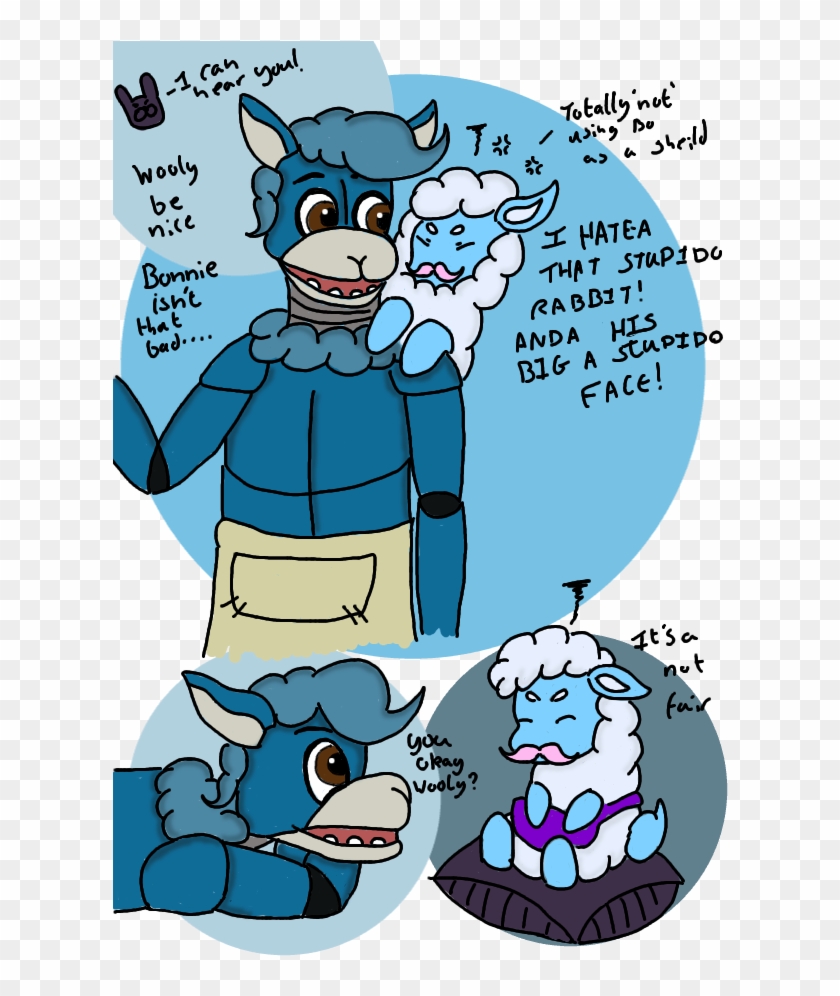 Fnaf Oc Gift Floofy Bloo Waiter Duo By Hammyhammy22 - Cartoon #450880