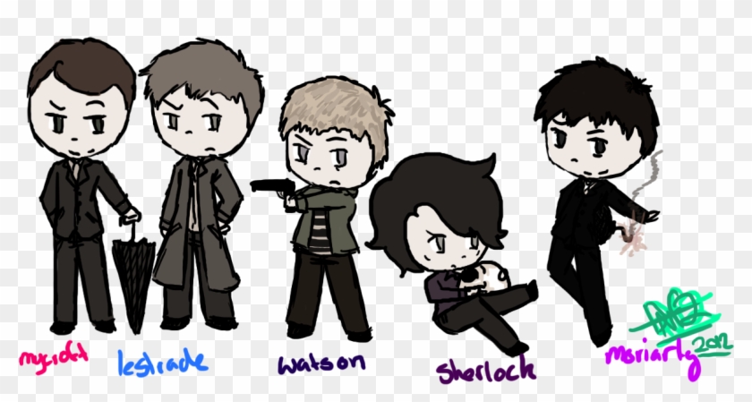 Deathnotefan2222 Bbc Sherlock Lestrade Watson Mycroft - Cartoon - Free Transparent PNG Clipart Images Download Deathnotefan2222 Bbc Sherlock Lestrade Watson Mycroft - Cartoon - Free Transparent PNG Clipart Images Download