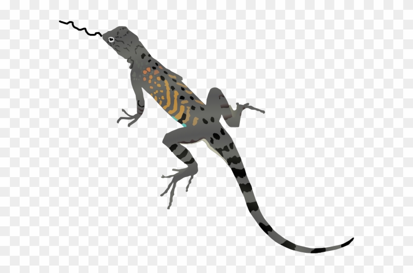 Lizardtongue Clip Art - Lizard Clipart #450987