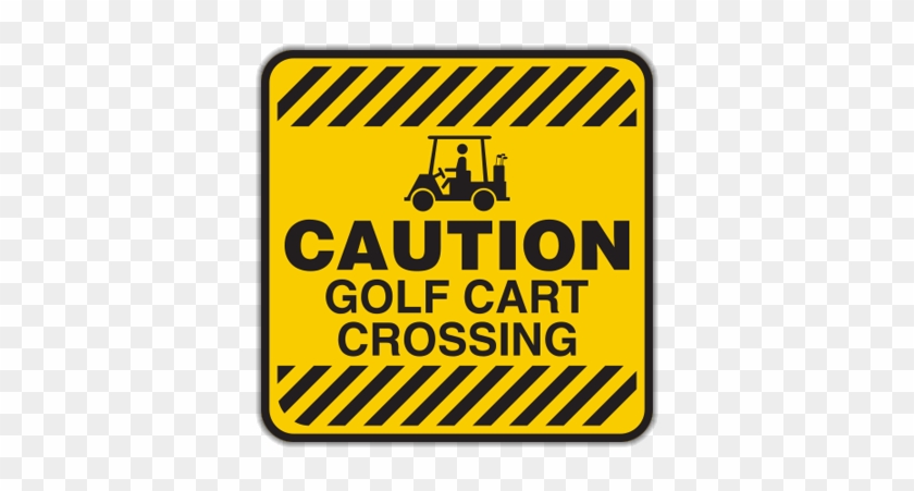 Hw11-11a Caution Golf Cart Crossing - Golf Cart Clip Art #451011
