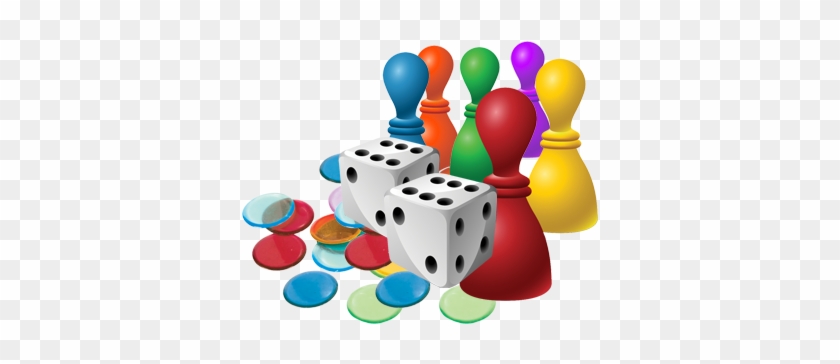The Game Of Steps Tokens And Dice - Dice And Chips Png #451042