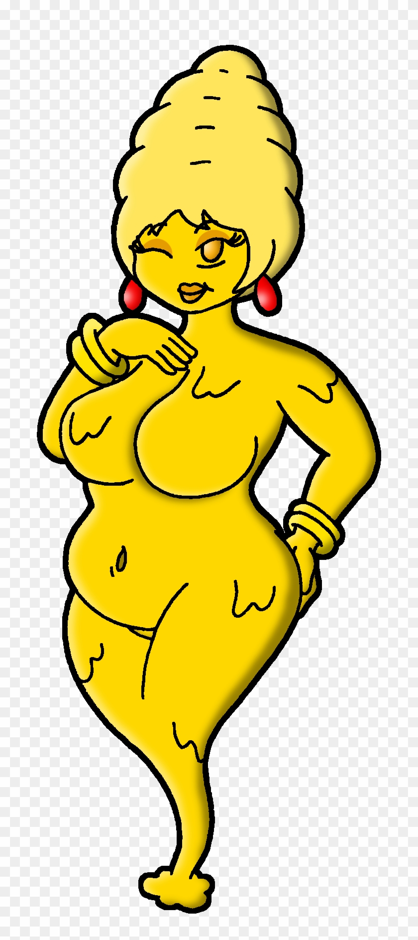 Golden Slime Woman By Polishedbrain - Cartoon #451096