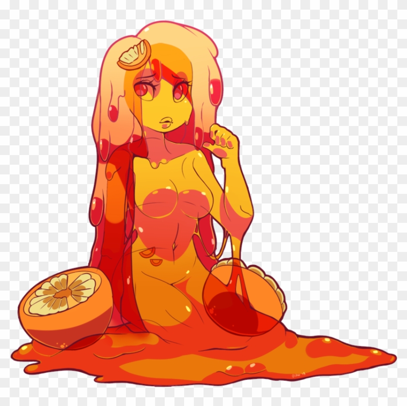 Slime Monster Girl - Orange Slime Monster #451101