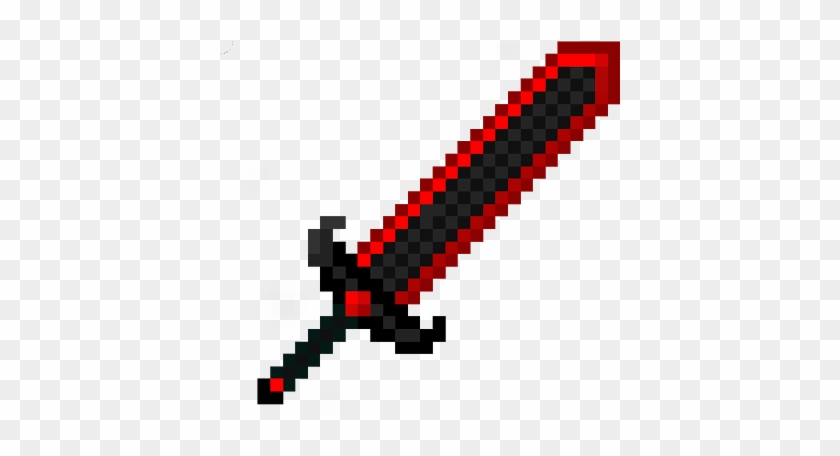 Minecraft Clipart Diamon - Minecraft Red Diamond Sword #451297