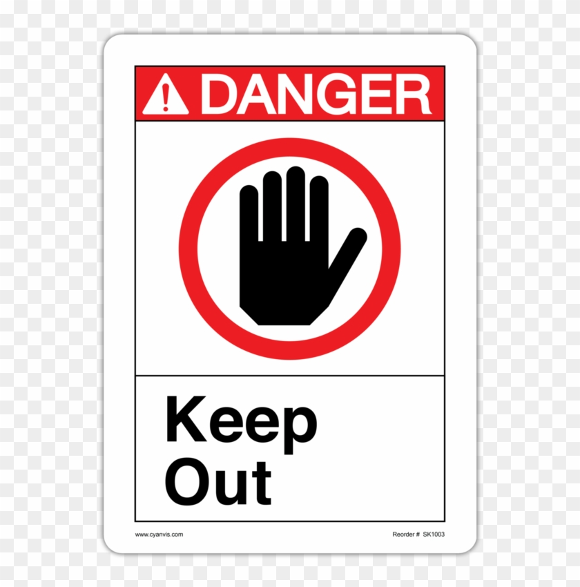 Cyanvis Safety Sign Legend, Ansi - Panduit General Danger Sign With English Text Polyester, #451328