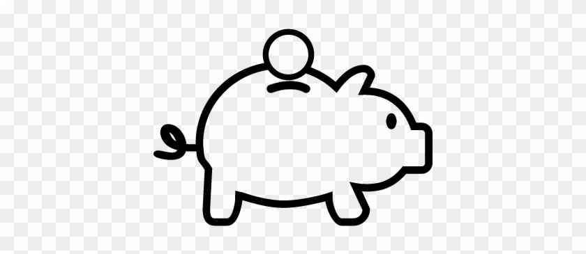 Piggy Bank, Ios 7 Interface Symbol Vector - Logo Spaarvarken #451572