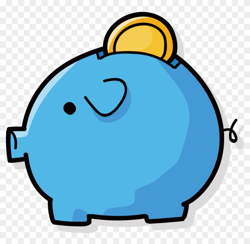 Piggy Bank Coin Clip Art - Piggy Bank #451671