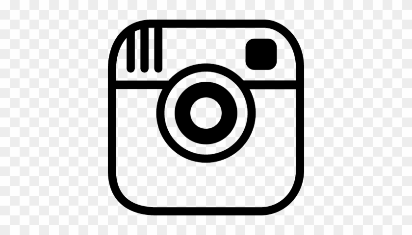Instagram Photo Camera Logo Outline Vector - Instagram Logo Outline #451697