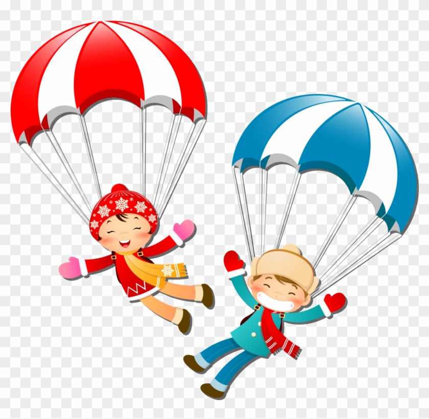 Parachute Men And Women - Parachute Images In Cartoon #451819