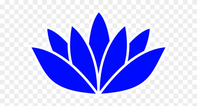 Blue Rose Clipart Blue Lotus - Blue Lotus Flower Vector #451906