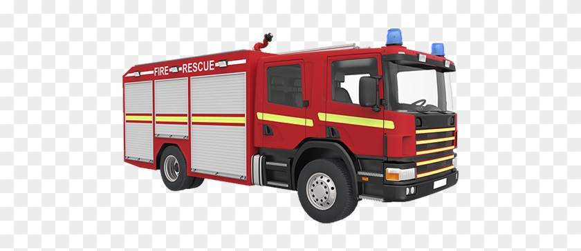 A Fire Truck Today Will Have A Fire Hose Attached And - Firefighter Truck Png #451914