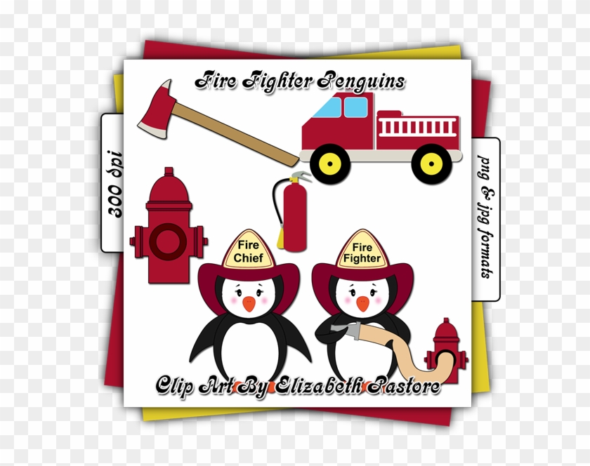 Fire Fighter Clip Art Fire Fighter Penguins Display - Firefighter #451934