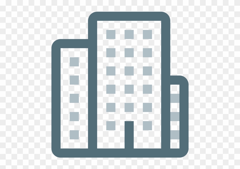 Commercial Center Design - Flat Building Icon Png #451966