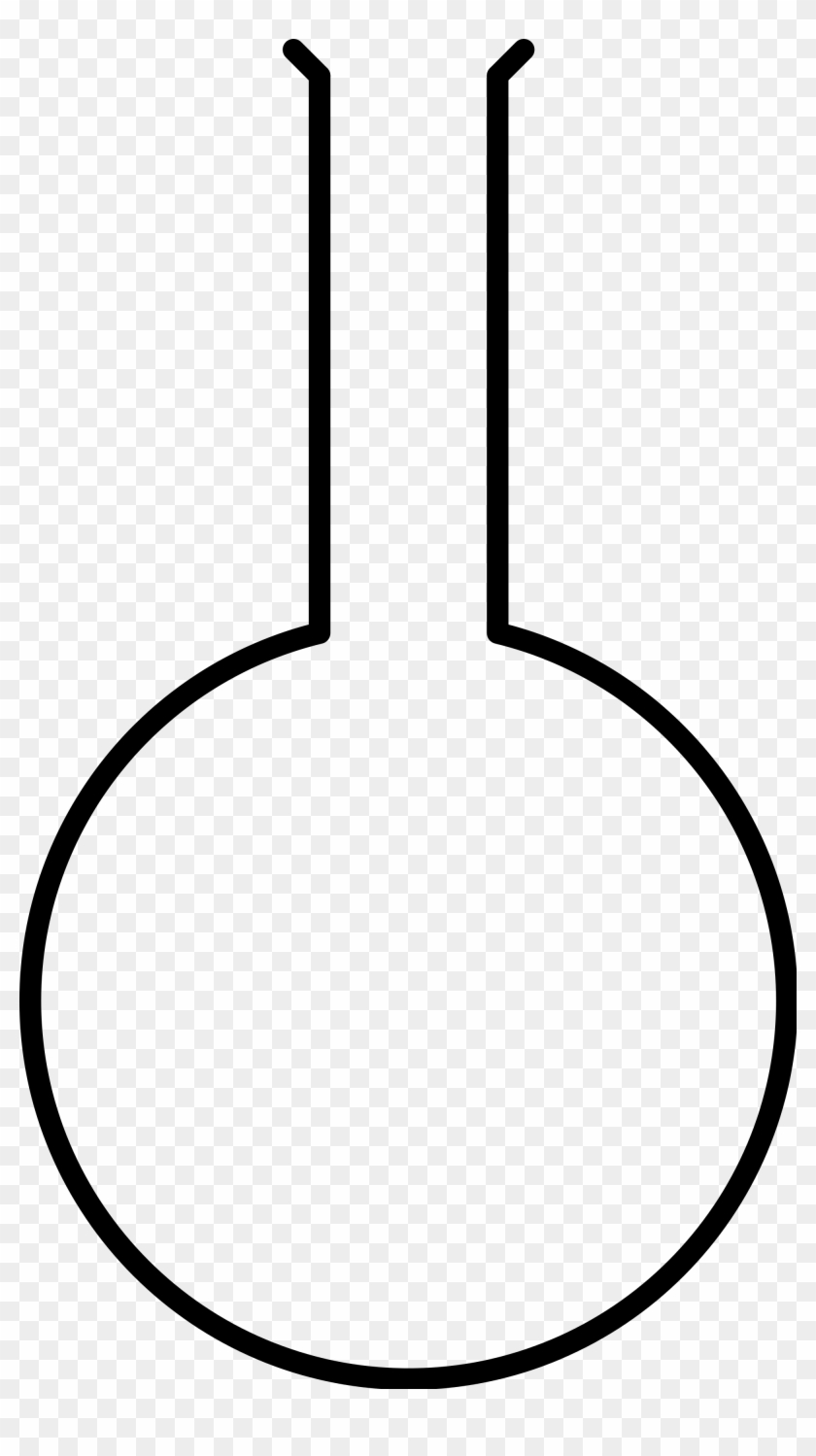 Empty Round Flask Icon Image Galleries Clipart - Laboratory Florence Flask Drawing #452050