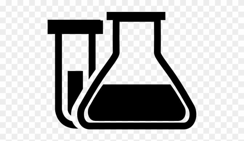 Chemistry Test Tubes And Beakers Icon - Icone Quimica #452051