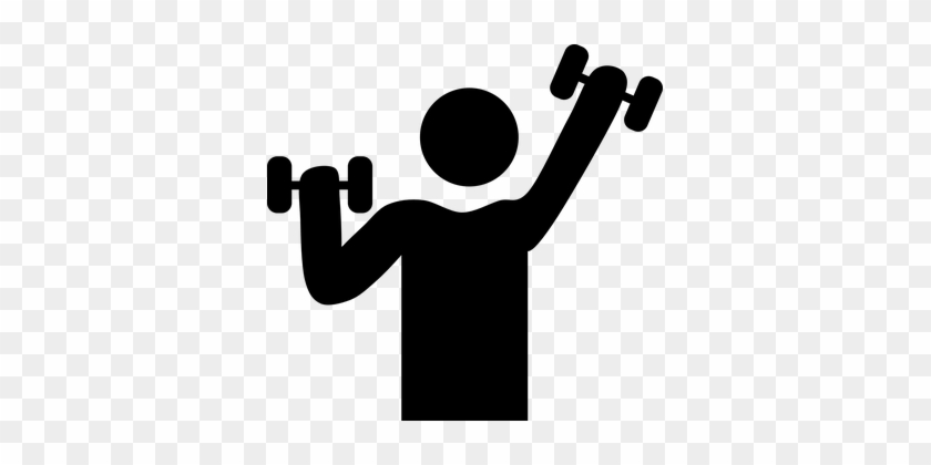 Dumbbells Weights Workout Symbol Fitness C - Weights Png #452075