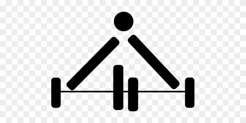 Weight, Lifting, Bend, Male, Man - Weight Lifting Symbol #452092