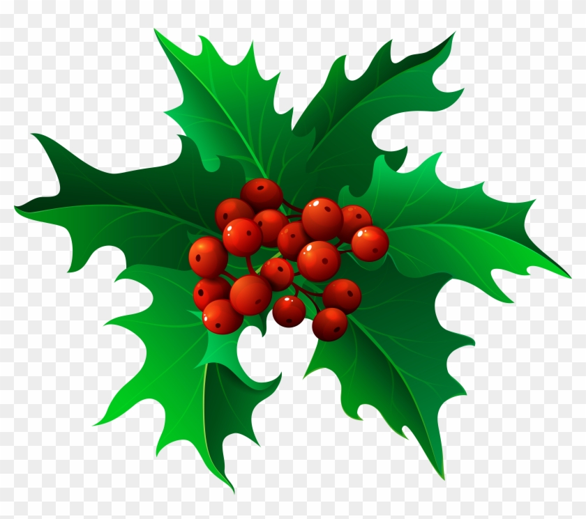 Christmas Holly Mistletoe Transparent Png Clip Art - Christmas Holly Mistletoe Transparent Png Clip Art #452116