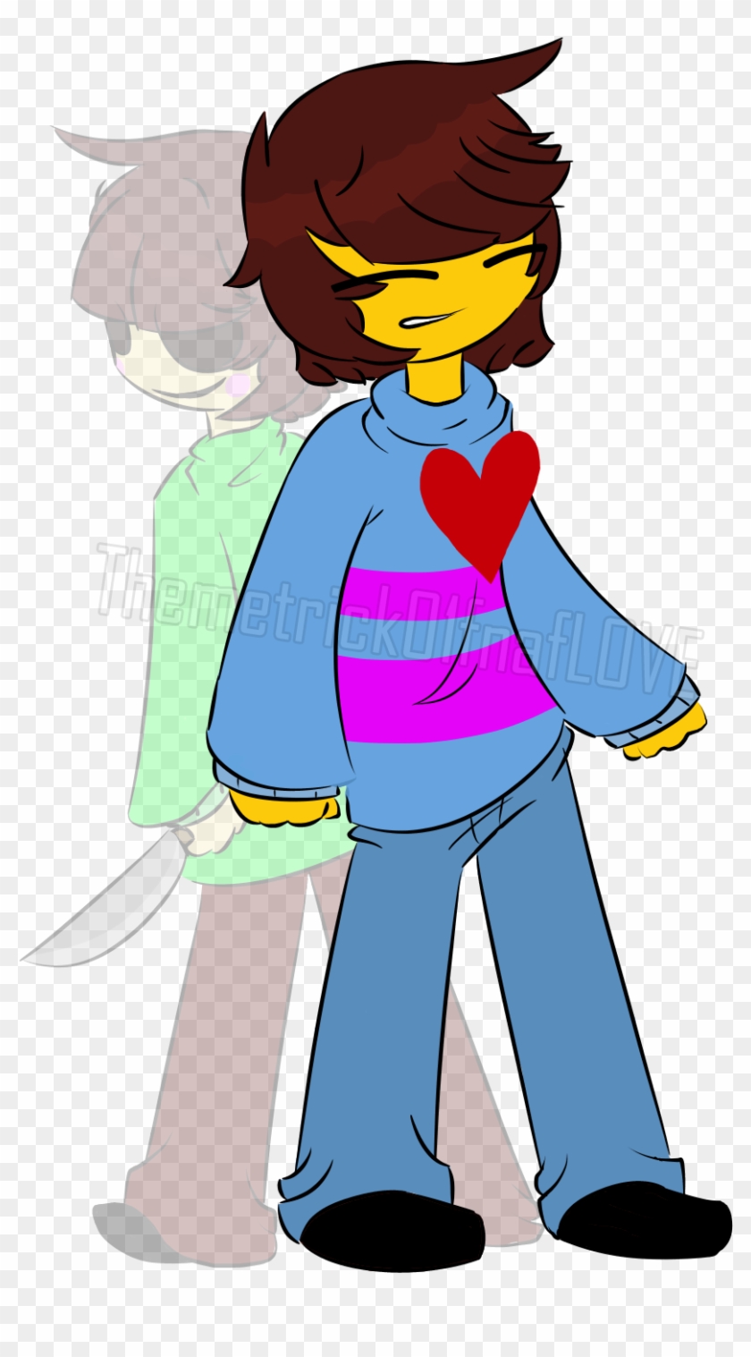Themetrick01fnaflove 24 11 Frisk And Chara - Frisk And Chara Undertale Drawing #452258