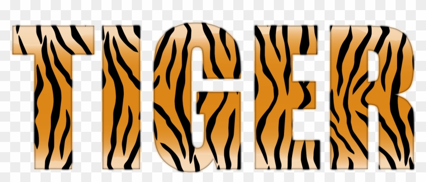 This Free Icons Png Design Of Tiger Typography Enhanced - Tiger Png #452529