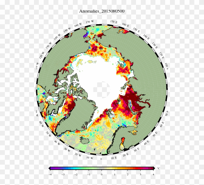 Sea Surface Temperature Anomalies - Circle #452571