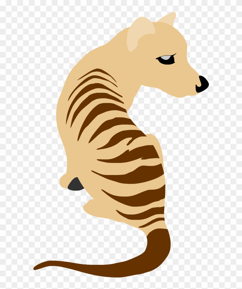 Vector Thylacine By Kl3sk Tasmanian Tiger Cartoon Free Transparent