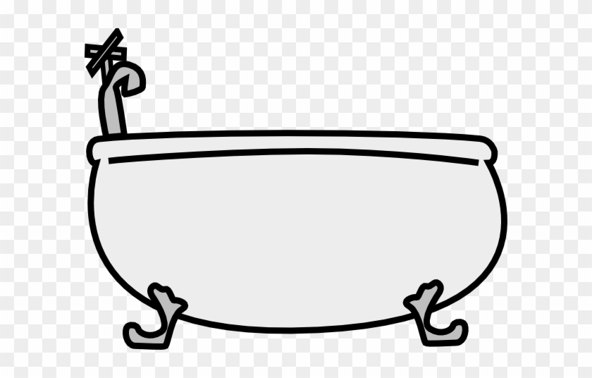 Tub Clipart Black And White #452754