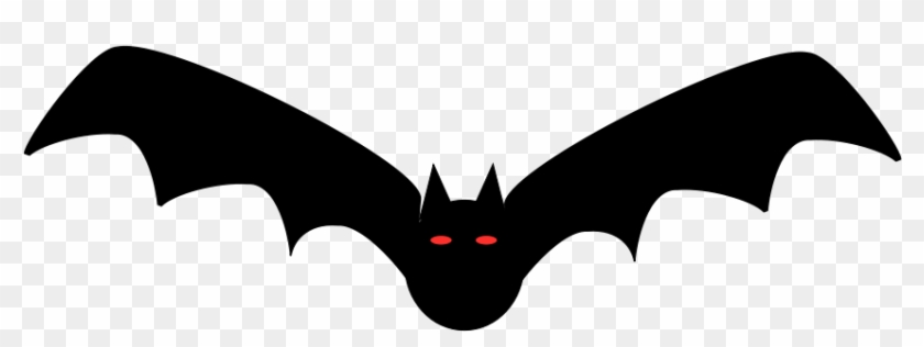 This Free Clip Arts Design Of Plain Black Bat - Bat Vector #452763