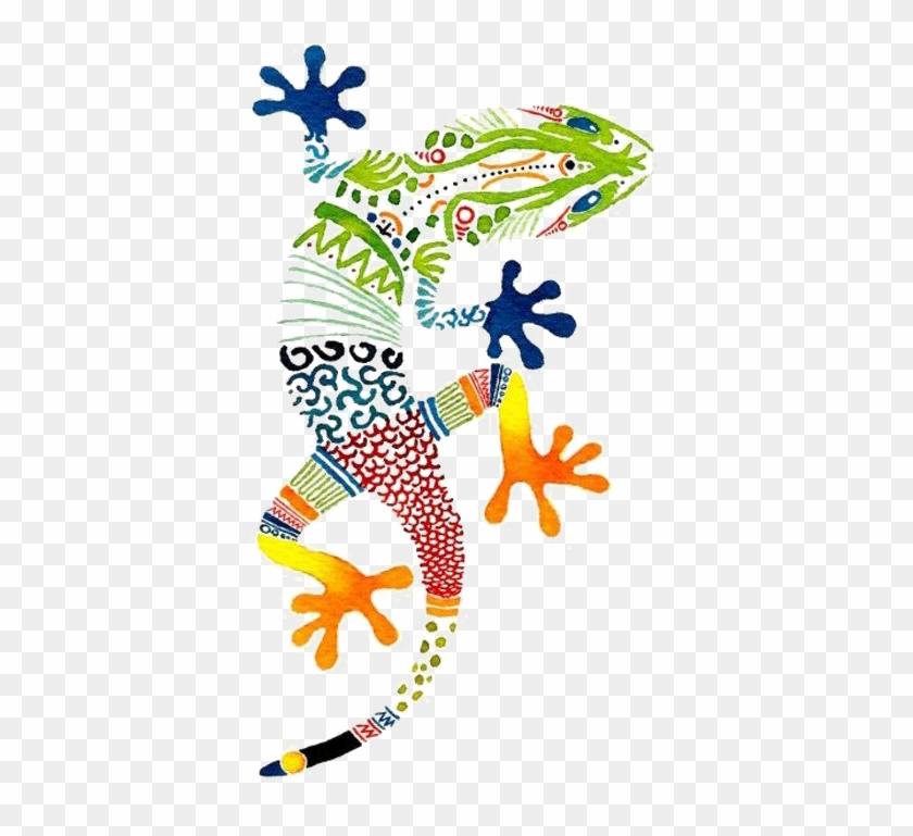 Las Carretas, Costa Rican Oxcarts Clip Art - 2d Lizard Pattern #452822